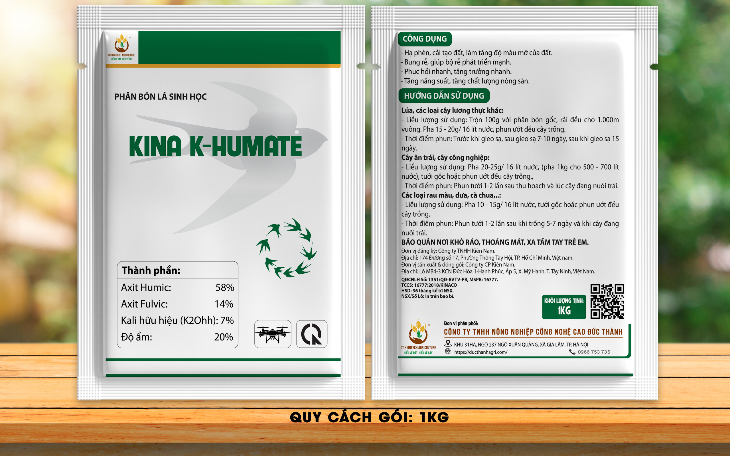 PHÂN BÓN LÁ SINH HỌC KINA K - HUMATE - Hình ảnh 2