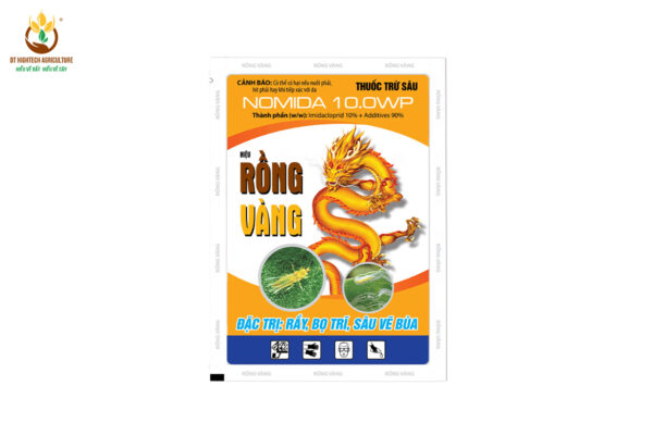 THUỐC TRỪ SÂU NOMIDA 10WP HIỆU RỒNG VÀNG - ĐẶC TRỊ: RẦY, BỌ TRĨ, SÂU VẼ BÙA,...